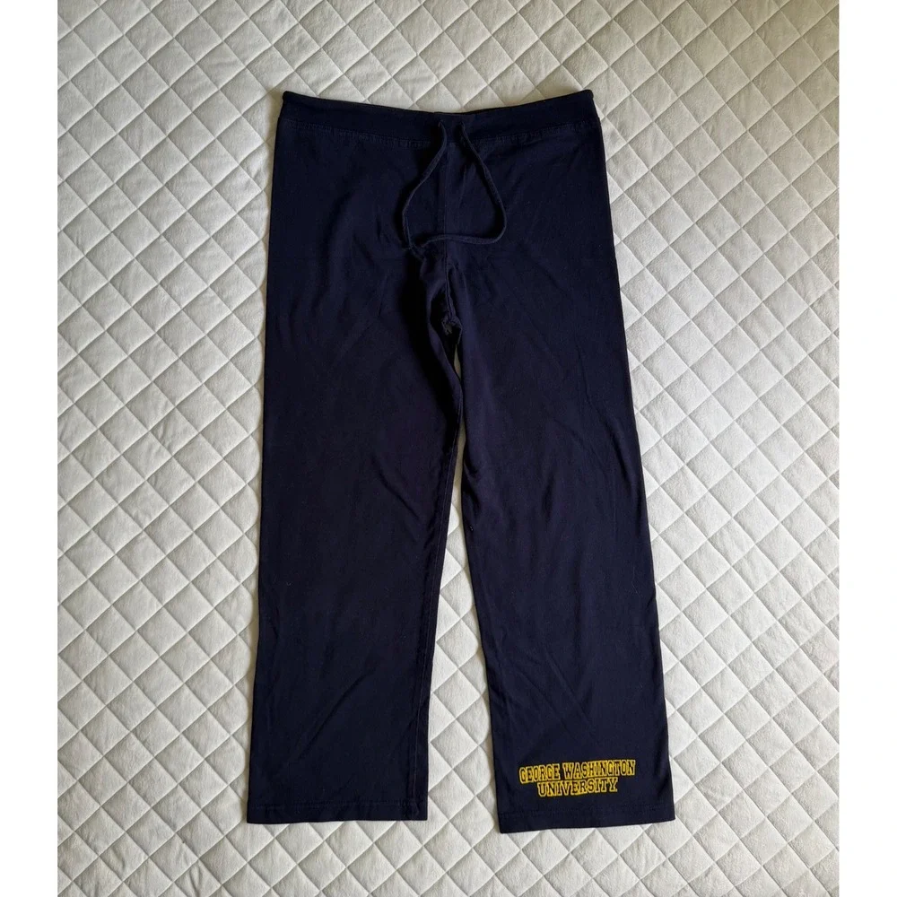 VTG 90s George Washington University‎ Navy Blue Sweatpants Sz M Classic College